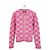 Gucci Kaschmir-Bouclé-Jacquard-Cardigan Rosa