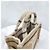 Céline Small Cabas Tie Triomphe Textile Beige - vista 4