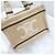 Céline Small Cabas Tie Triomphe Textile Beige - vista 5