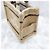Céline Small Cabas Tie Triomphe Textile Beige - vista 6