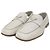 Prada Mocassino in pelle logo Triangle Chalk White