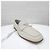 Prada Mocassino in pelle logo Triangle Chalk White - vista 13