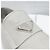 Prada Mocassino in pelle logo Triangle Chalk White - vista 14