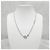 Dior Logo Crystal Cubic Silver Halskette - Ansicht 13