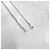 Dior Logo Crystal Cubic Silver Halskette - Ansicht 15