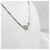 Dior Logo Crystal Cubic Silver Halskette - Ansicht 4