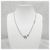 Dior Logo Crystal Cubic Silver Halskette - Ansicht 5