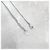 Dior Logo Crystal Cubic Silver Halskette - Ansicht 7