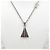 Collana Louis Vuitton Paper Plane Marrone Pelle - vista 7
