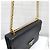 Prada Borsa a tracolla a busta con catena in pelle Saffiano Nero - vista 5