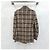 Gucci Embroidered Pattern Brown Check Double-Breasted Jacket - view 2