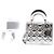 Dior Borsa a spalla Lady Tote Argento Metallizzato