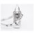 Dior Borsa a spalla Lady Tote Argento Metallizzato - vista 5