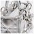 Dior Borsa a spalla Lady Tote Argento Metallizzato - vista 6