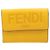 Fendi Trifold Micro Wallet aus Leder