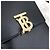 Burberry Mini Borsa a Tracolla Robin in Pelle Liscia Nera Placcata Oro - vista 4