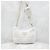 Prada Borsa a tracolla e spalla in shearling bianco con logo Triangle - vista 10