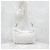 Prada Borsa a tracolla e spalla in shearling bianco con logo Triangle - vista 12