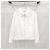 Prada Giacca in denim con zip e logo bianco - vista 6