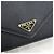 Prada Borsa a spalla a busta con catena in pelle Saffiano con logo Triangle - vista 4