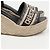 Décolleté con zeppa Dior DWEY marrone jacquard - vista 4