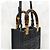 Fendi Borsa Shopper Mini Sunshine FF Nera - vista 4