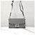 Fendi Borsa Baguette Soft Trunk in Jacquard Grigio - vista 11