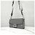 Fendi Borsa Baguette Soft Trunk in Jacquard Grigio - vista 12