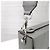 Fendi Borsa Baguette Soft Trunk in Jacquard Grigio - vista 4
