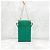 Prada Mini borsa a catena in pelle verde per telefono con logo Triangle - vista 11