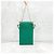Prada Mini borsa a catena in pelle verde per telefono con logo Triangle - vista 3