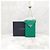 Prada Mini borsa a catena in pelle verde per telefono con logo Triangle - vista 8