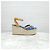 Louis Vuitton Sandali con zeppa Helios Denim Blue - vista 14