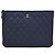 Chanel Classic New Medium Clutch Navy Gold-Plated Caviar
