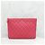 Chanel Pink Classic Caviar Clutch Medium Series - vista 8