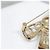 Chanel Spilla a fiocco di cristallo con logo a lettere - vista 3