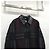Burberry Pixel Check Wool Blend Leather Jacket - view 3