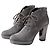 Hogan Botines de Ante Gris con Tacón