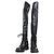 Chloé Botas Over-the-Knee de cuero negro