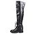 Chloé Botas Over-the-Knee de cuero negro - vista 2