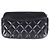 Chanel Mini Borsa a Tracolla in Pelle Nera Matelassé con Ciondoli - vista 3