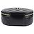 Chanel Vanity Case Rotondo in Pelle Matelassé Nera - vista 4