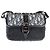 Dior 8 Borsa a Tracolla in Tela Jacquard Oblique e Pelle Nera