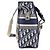 Christian Dior Borsa a Tracolla Oblique Toile Monogramme Blu e Beige - vista 2