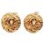 Chanel Vintage CC Round Clip-On Metal Small