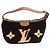 Louis Vuitton Pochette Rabat Shearling Monogram Marrone