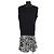 Vestido de algodón negro Louis Vuitton