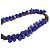 Collana Chanel in metallo blu - vista 4