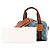 GUCCI - Borsa a tracolla Gucci Boston in denim blu e pelle marrone - vista 8