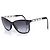 Chanel, gafas de sol cat-eye con cadena de cuero blanco